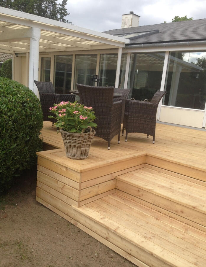 Terrasse med trin i Vedbæk